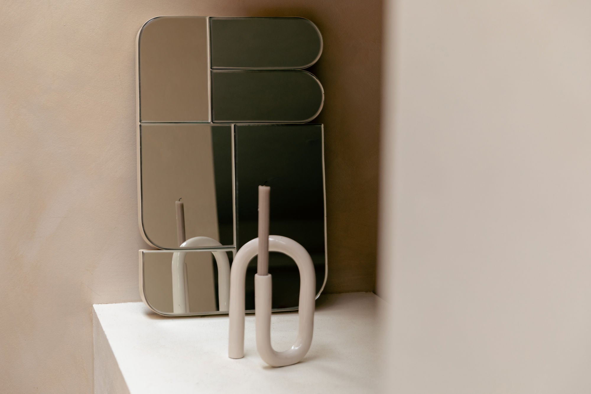 Zuiver Glamour Beige Mirror
